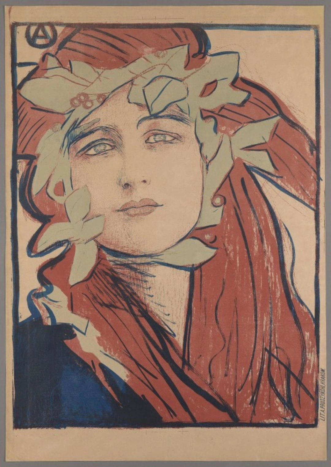 Teodor Axentowicz, Plakat II Wystawy Towarzystwa Artystów Polskich „Sztuka”, 1898 r. Zdjęcie: Muzeum Narodowe w Warszawie