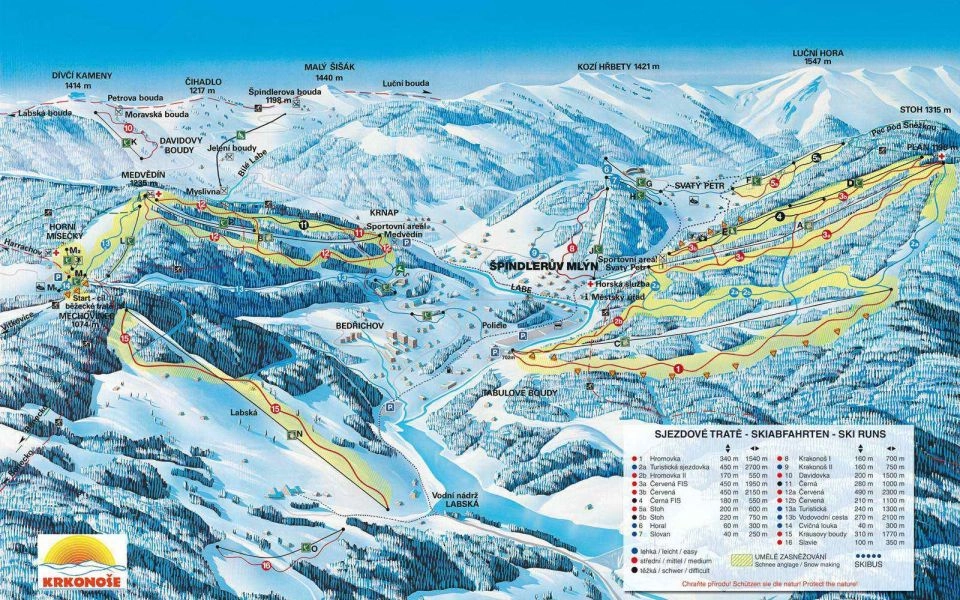 szpidlerowy młyn mapa