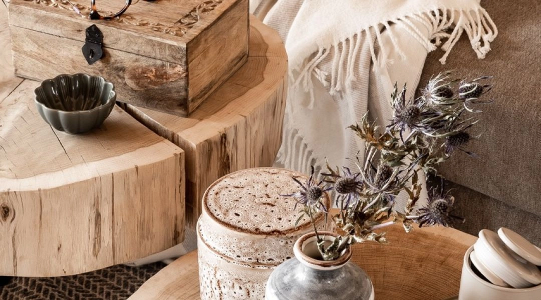 Detale w drewnianym stylu