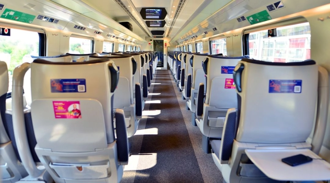 Wnętrze pociągu pendolino
