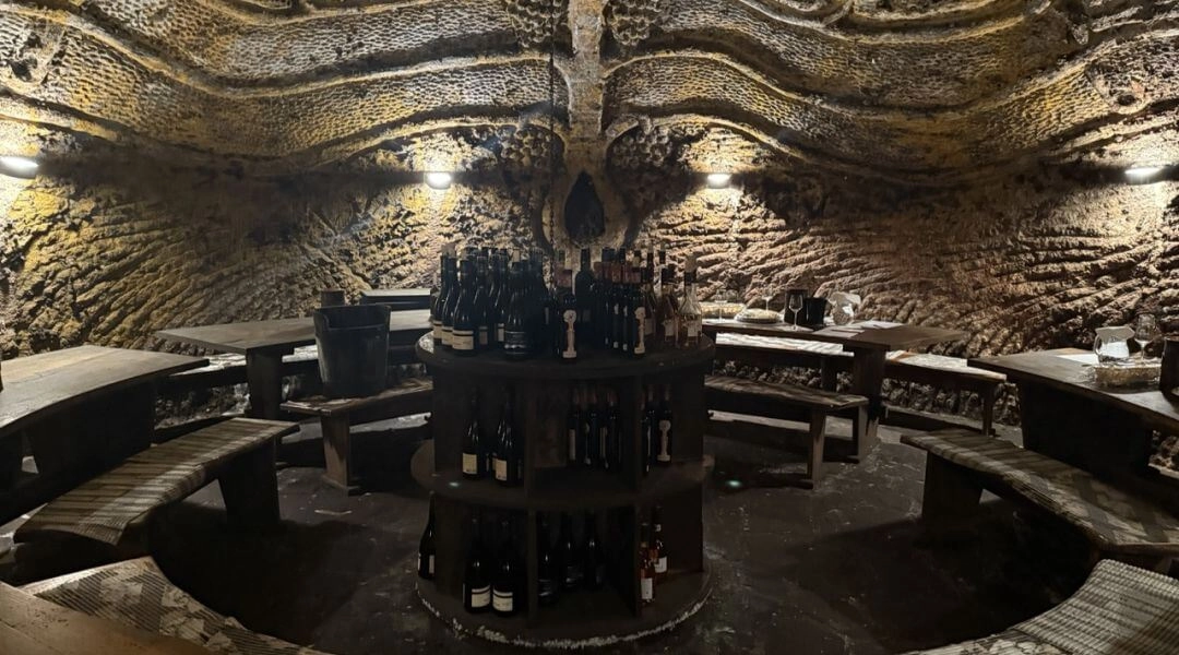 Piwnica z winami w słowackim Tokaju