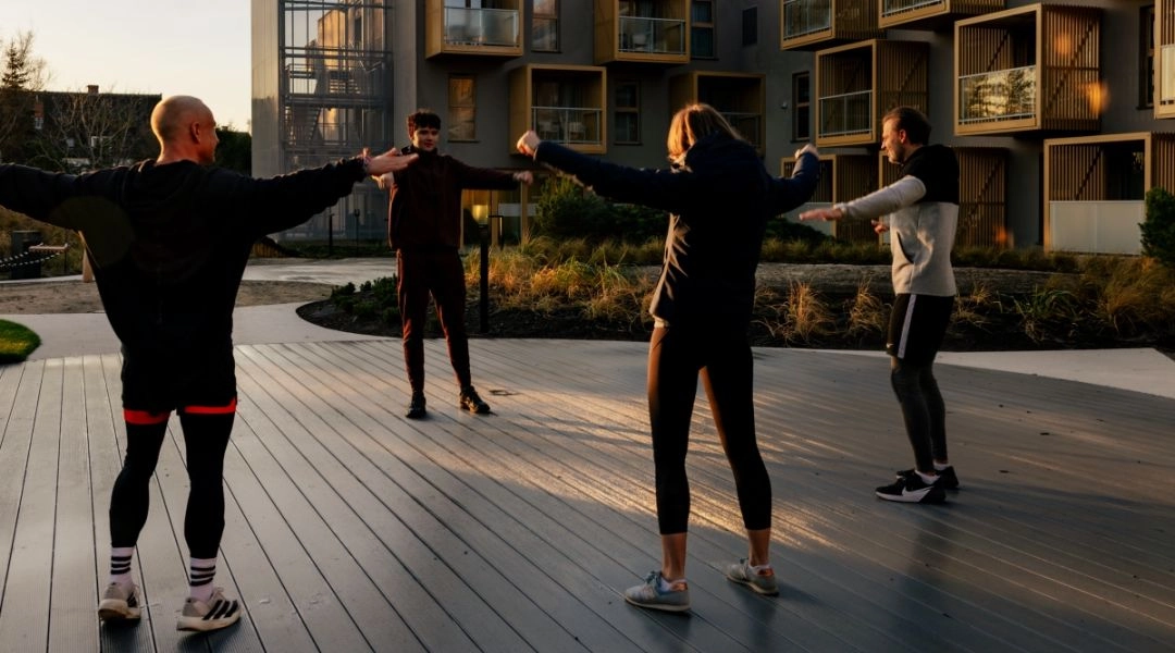 Nickel Resort & Wellnest Grzybowo trening na patio