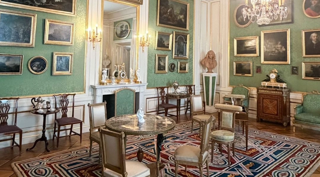 Pokój Zielony Zamek Królewski Warszawa wnętrze galeria obrazów meble epoka Stanisława Augusta