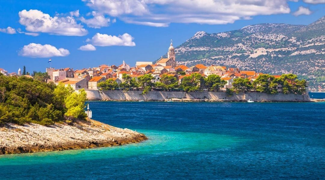 Plaże na chorwackiej wyspie Korčula.