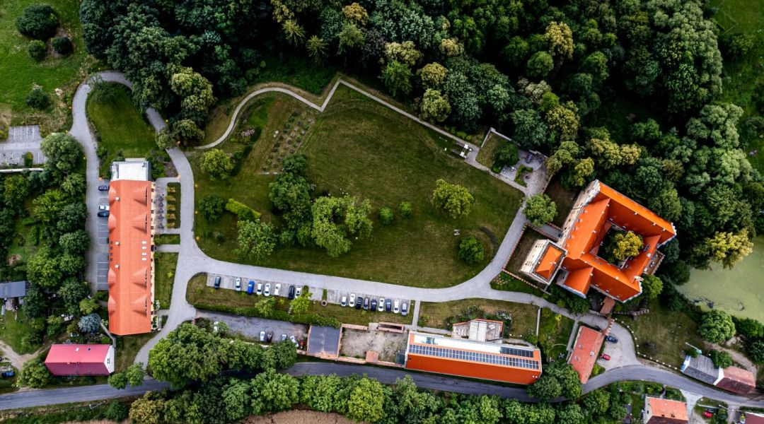 Uroczysko Siedmiu Stawów z lotu ptaka