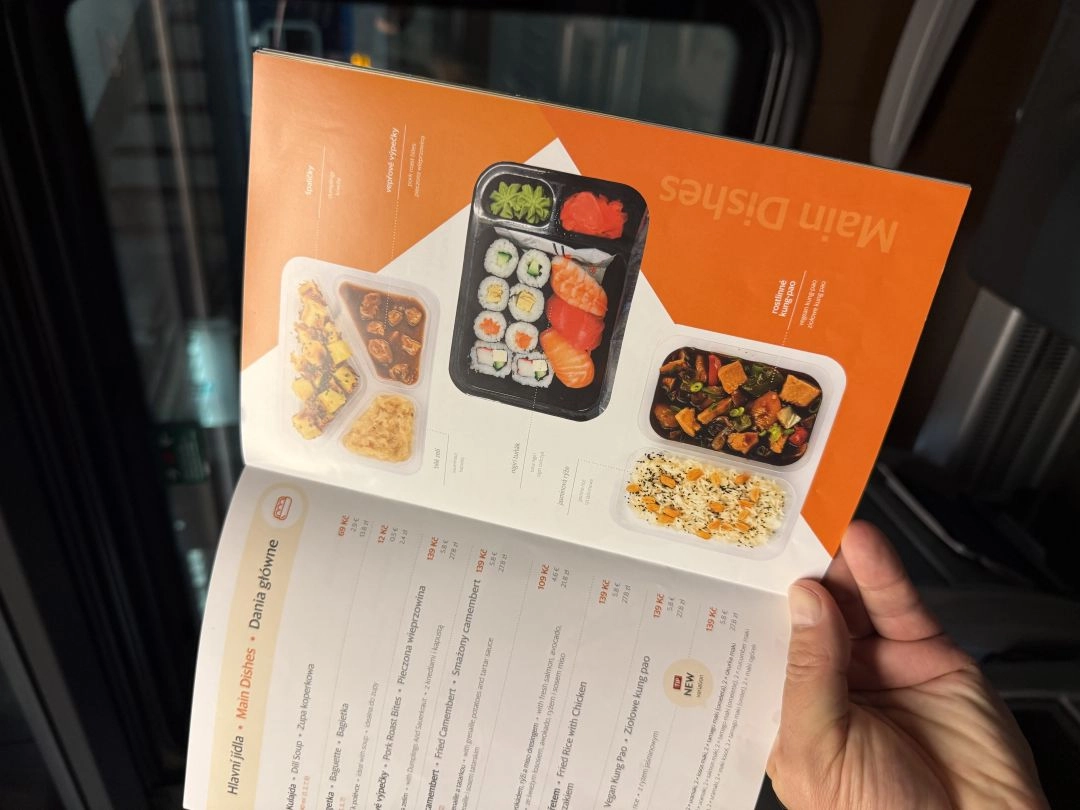 Menu w Leo Express