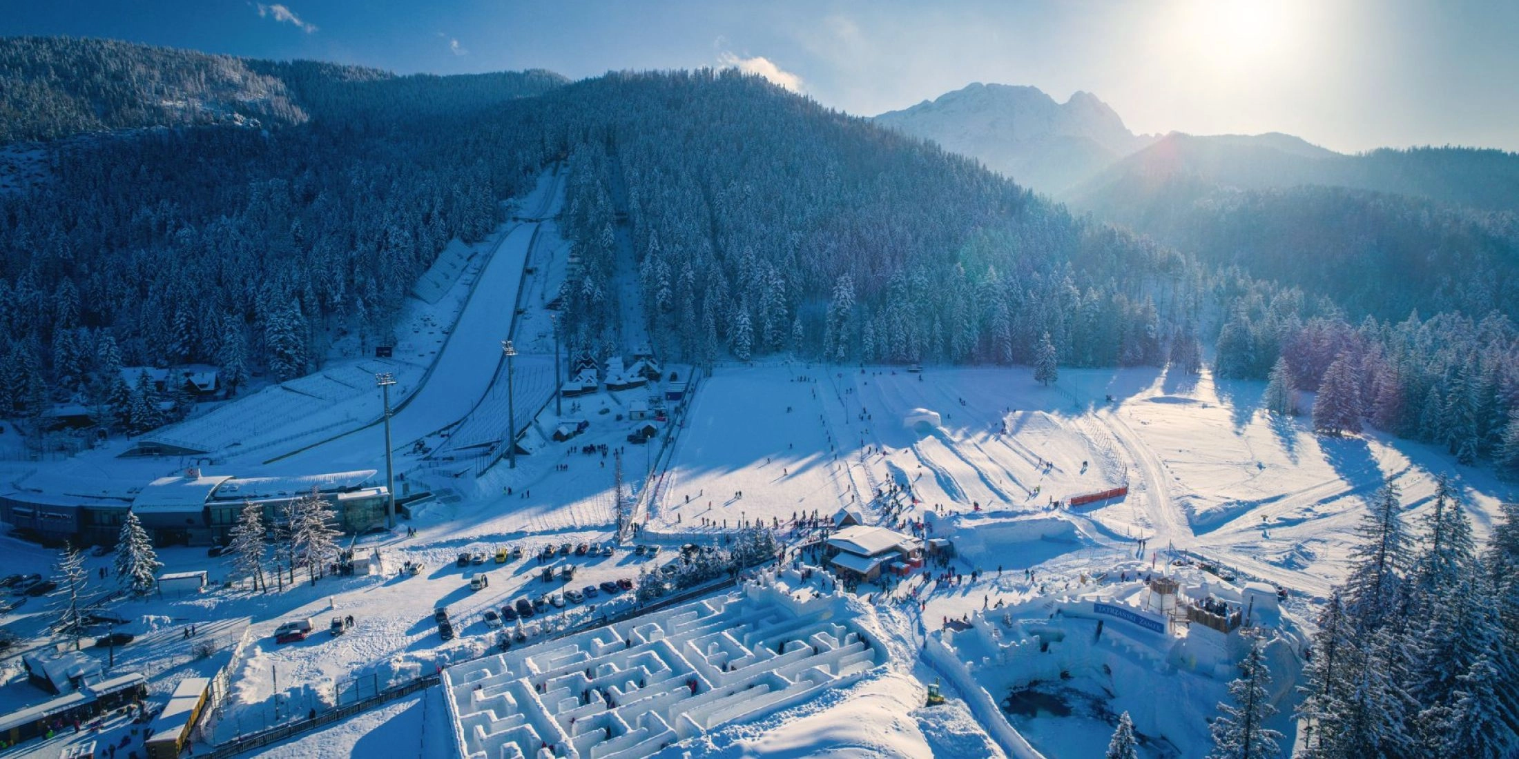 atrakcje w górach lodowy labirynt snowlandia
