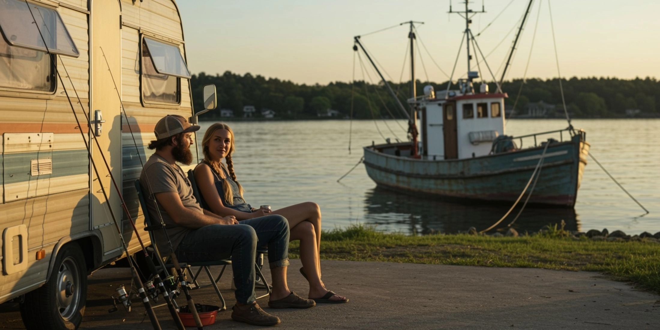 Camping na Mazurach – kamper nad jeziorem i wypoczynek nad wodą