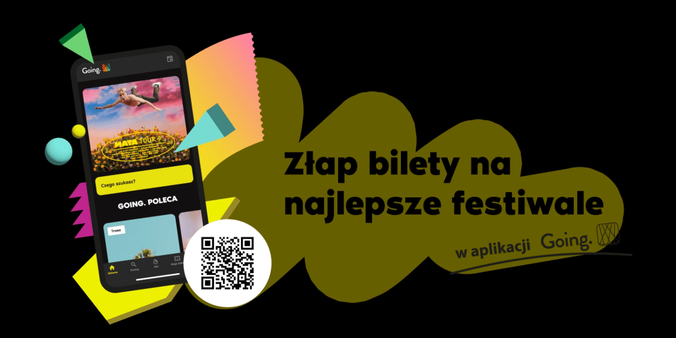 Baner z promocja letnich festiwali