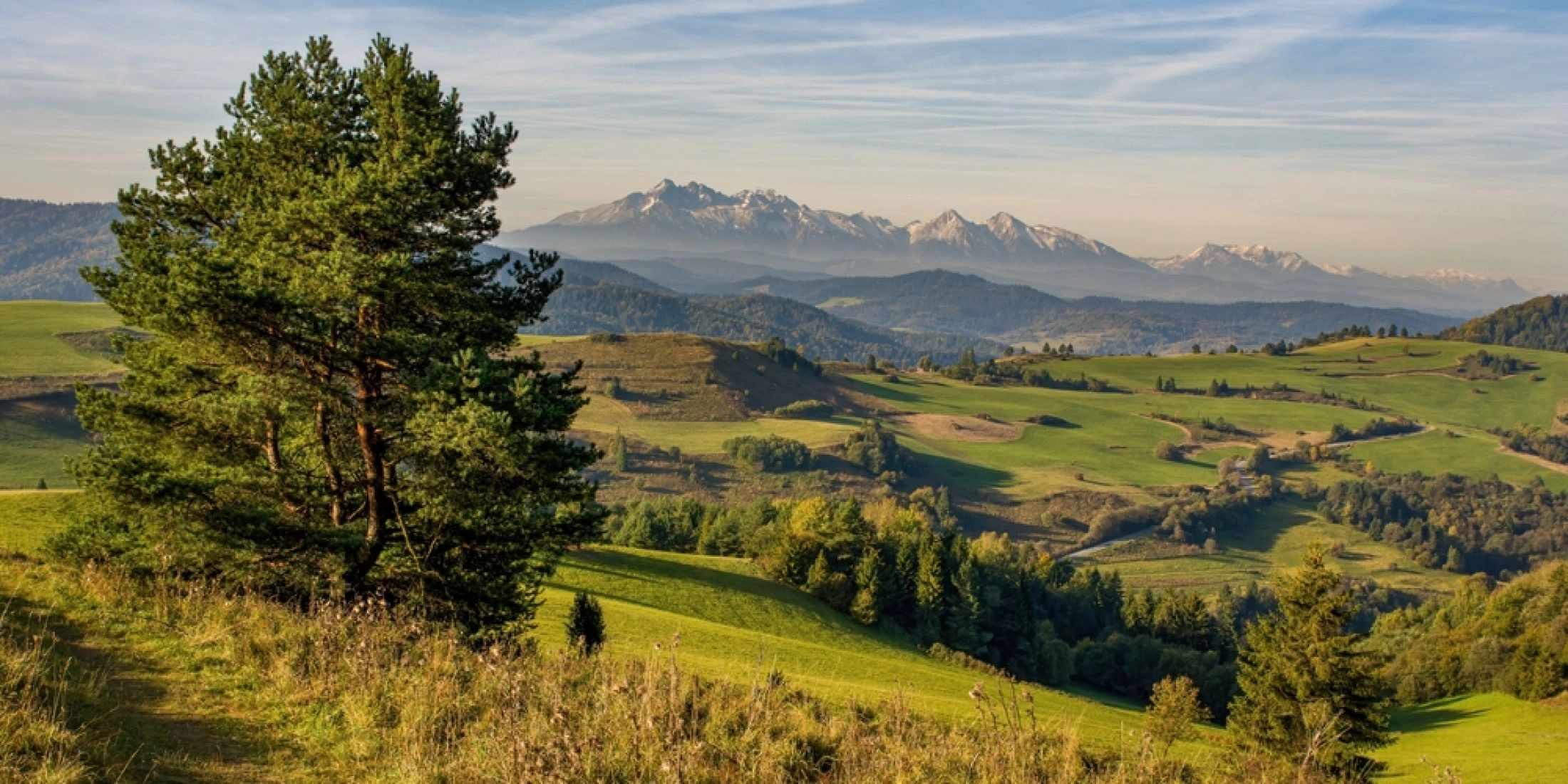 Widok na Tatry wakacje we wrześniu