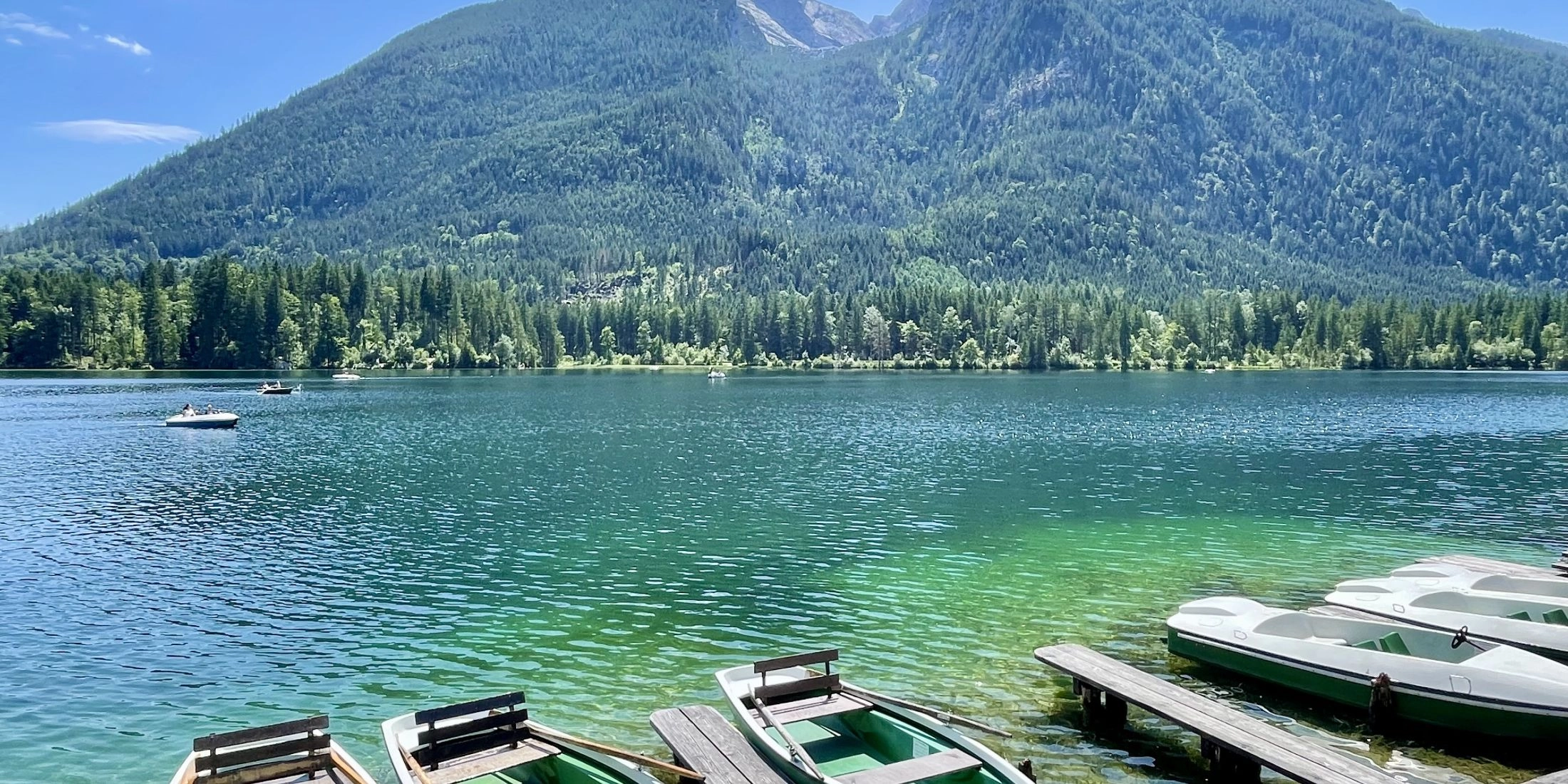 Berchtesgaden widok na jezioro i góry