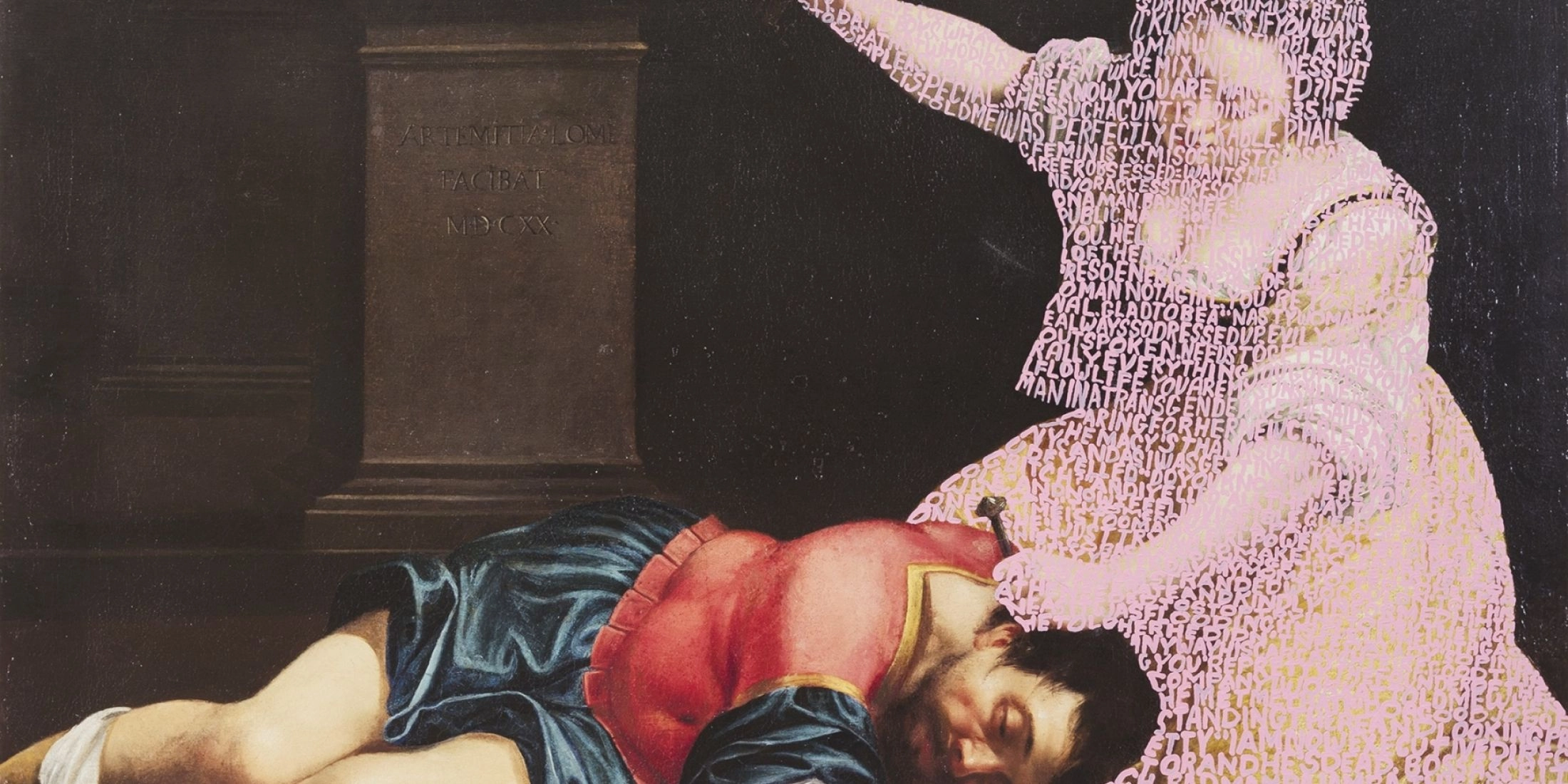 Betty Tompkins, Women Words Painting