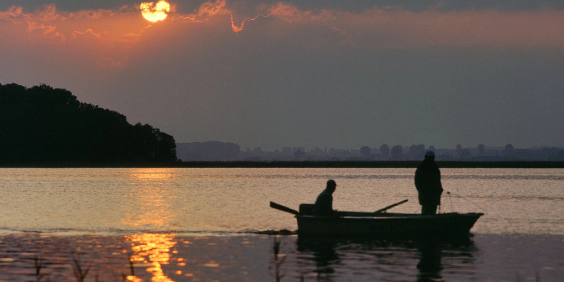 Mazury po sezonie - jezioro Mamry