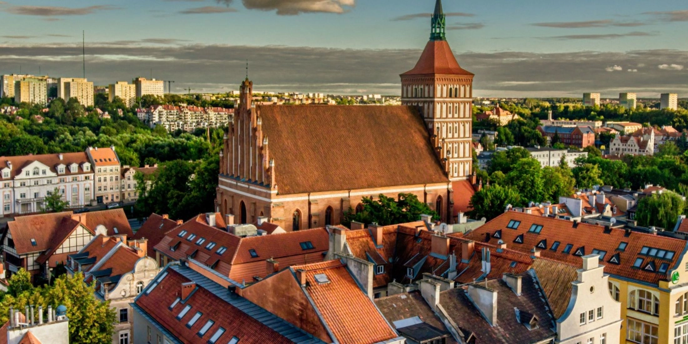 Panorama Olsztyna z katedrą