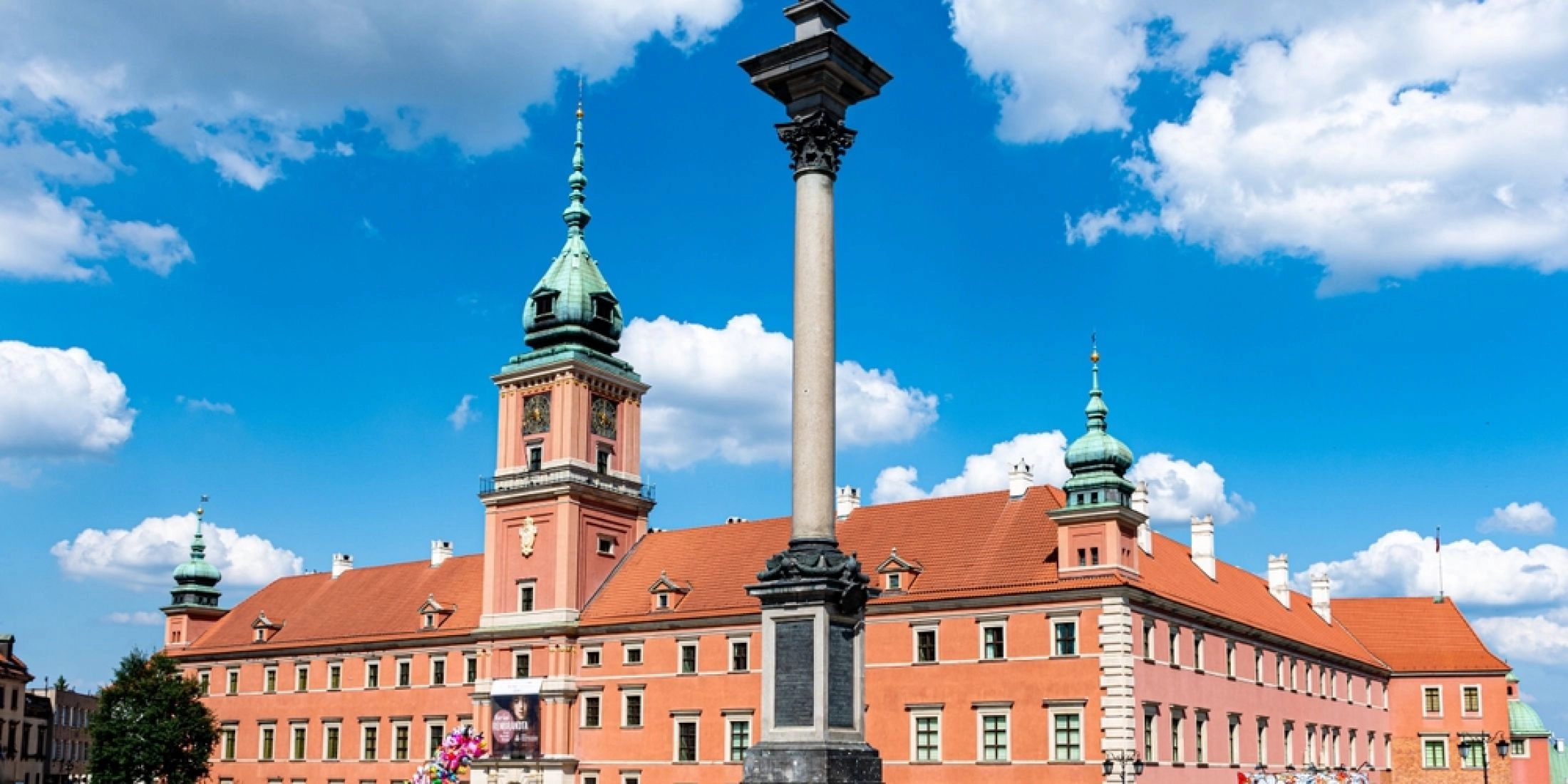 Zamek Królewski w Warszawie widok od kolumny Zygmunta