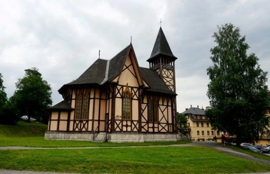 Kościół w Starym Smokowcu w Tatrach Wysokich.