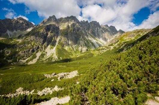 Droga do schroniska pod Rysami w Tatrach Wysokich.