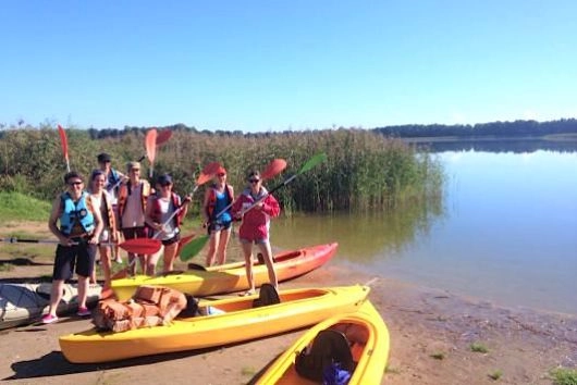 Trening podczas Fitowo Camp i zasłużona kolacja.