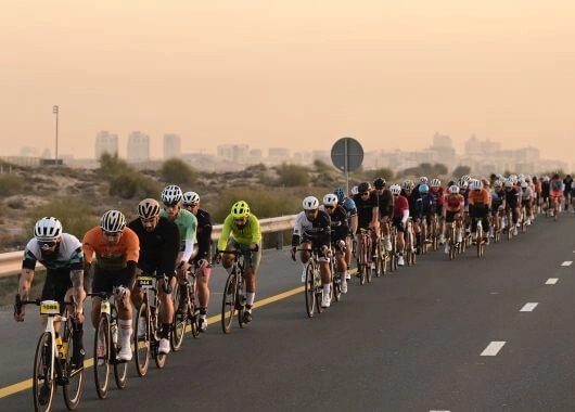 Kolarze podczas wyścigu