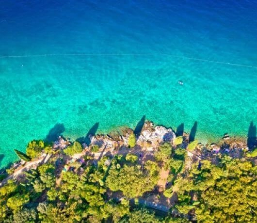 Plaże na chorwackiej  wyspie Krk