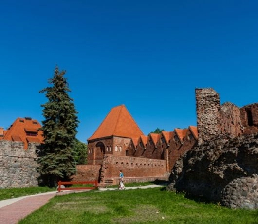 Zamek krzyżacki w Toruniu.