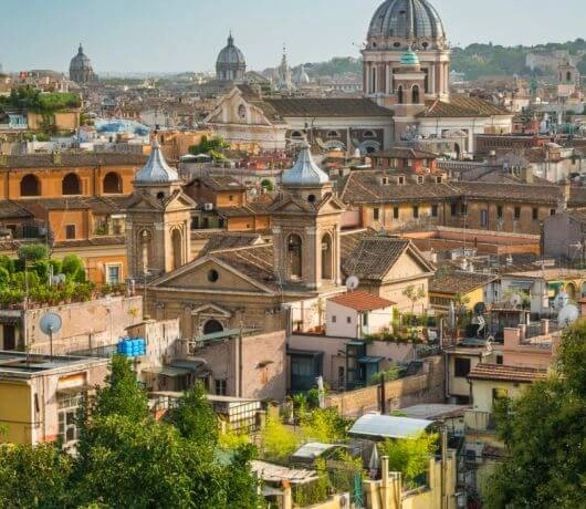 Widok z punktu widokowego Pincio