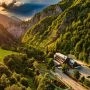 Chata Pieniny z widokiem na Trzy Korony