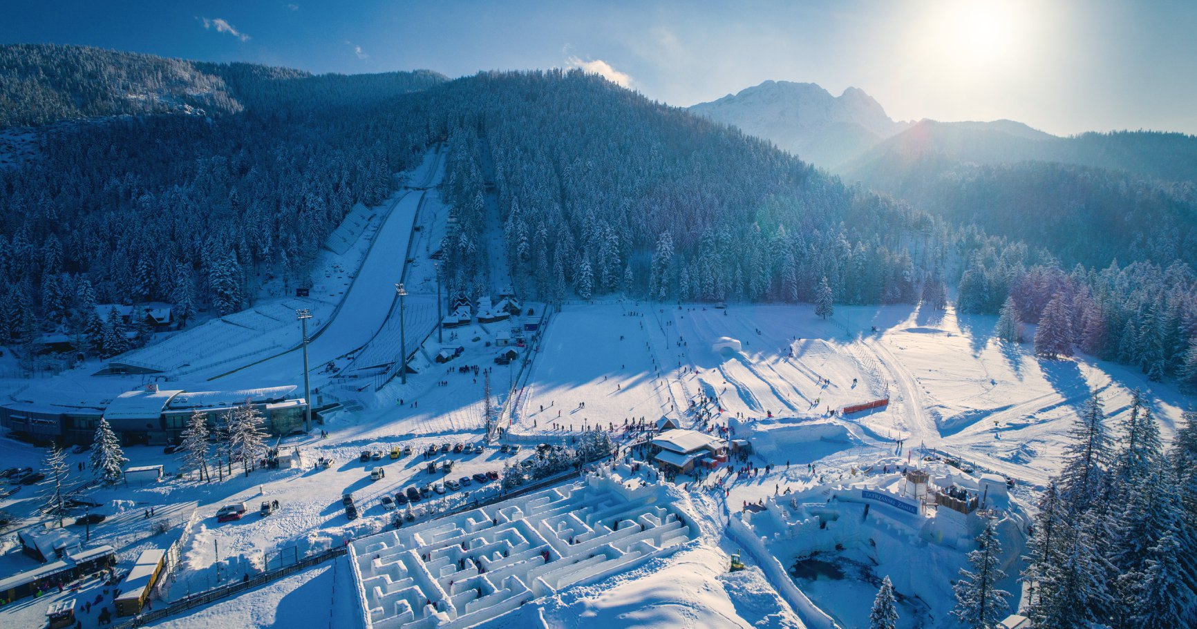 atrakcje w górach lodowy labirynt snowlandia