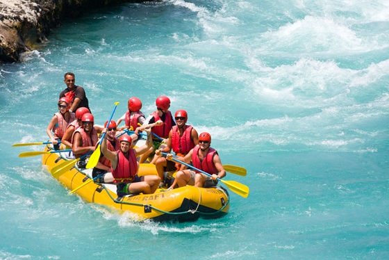 Rafting na tureckiej rzece Kopru.