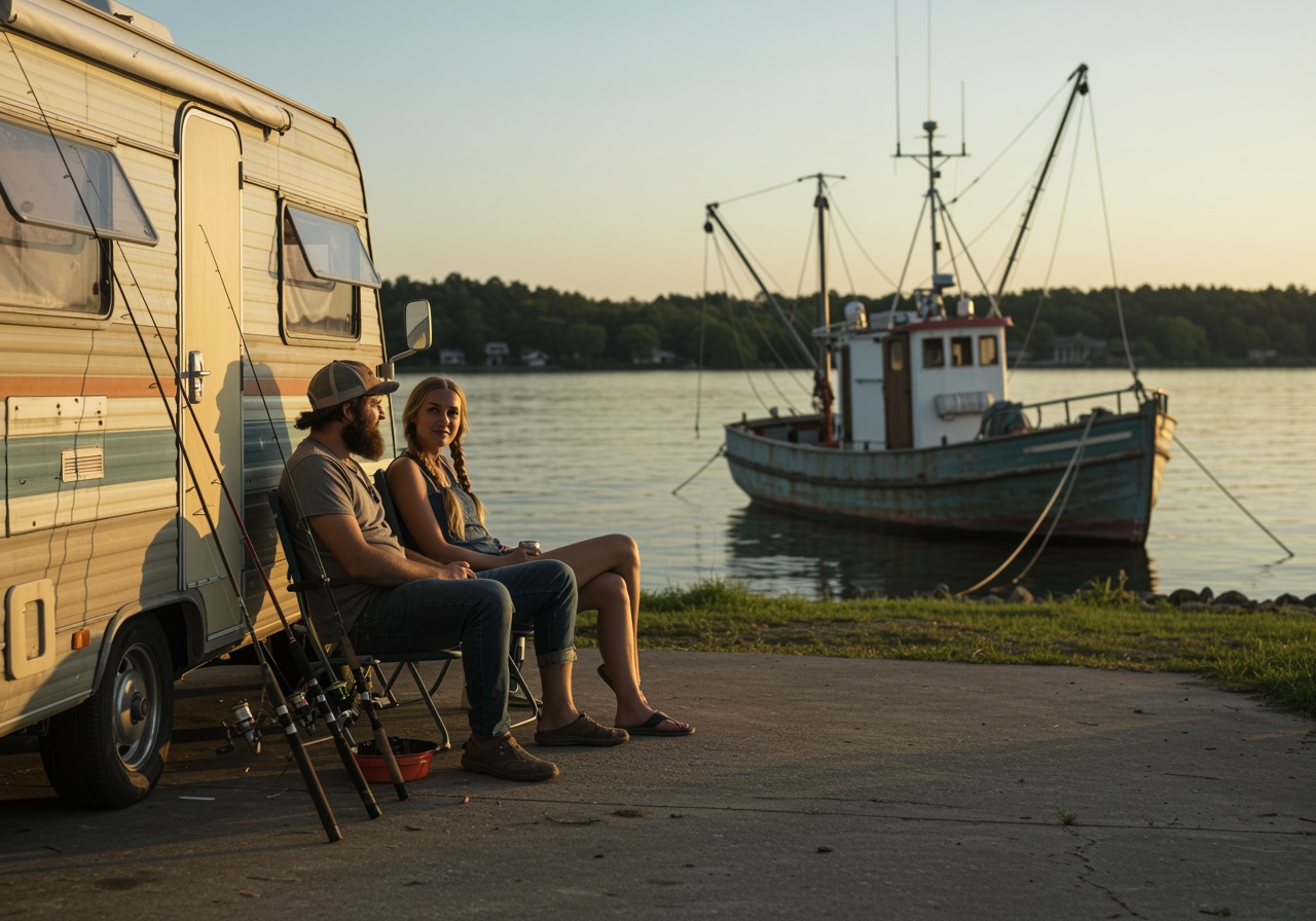 Camping na Mazurach – kamper nad jeziorem i wypoczynek nad wodą