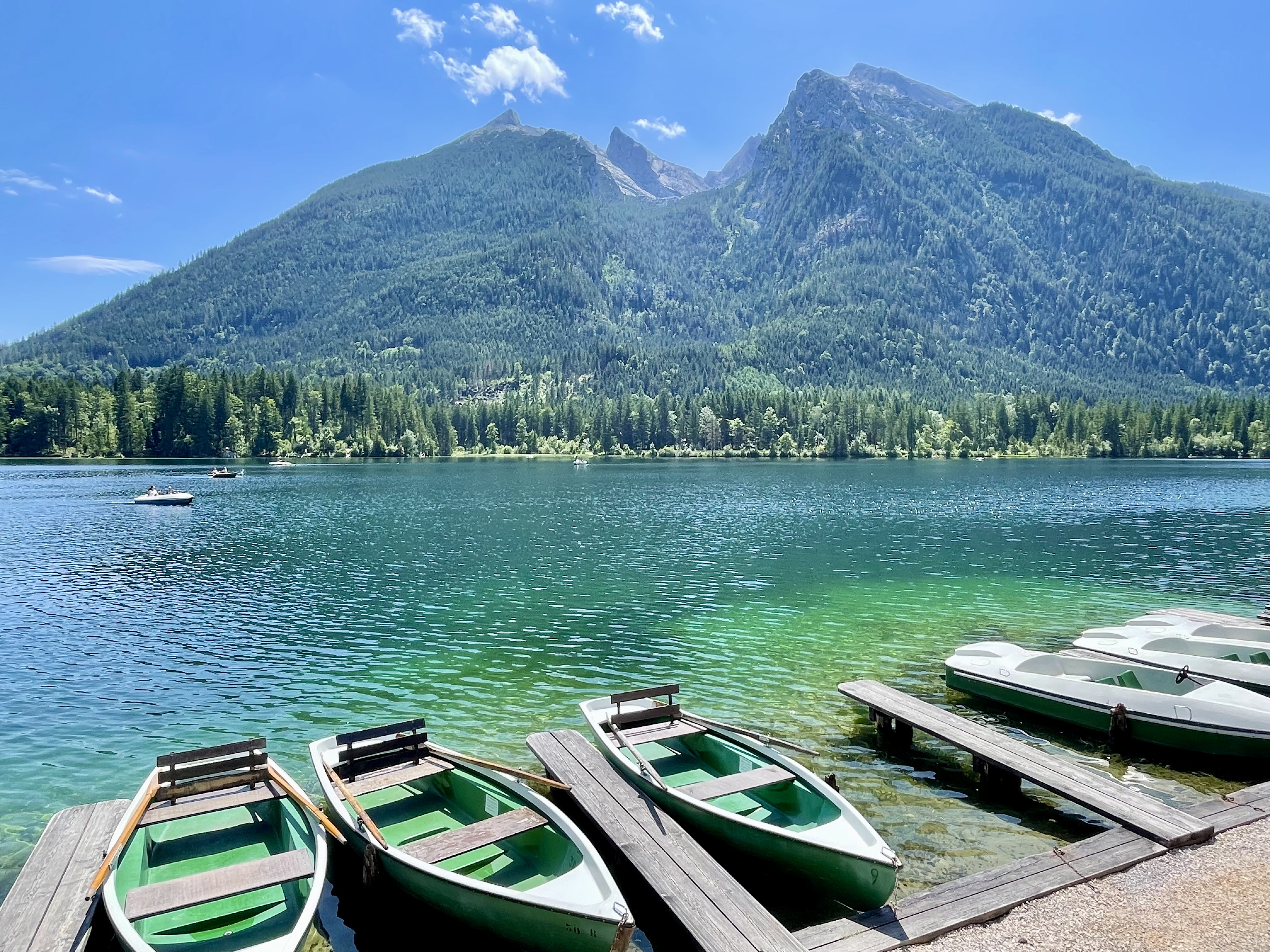 Berchtesgaden widok na jezioro i góry