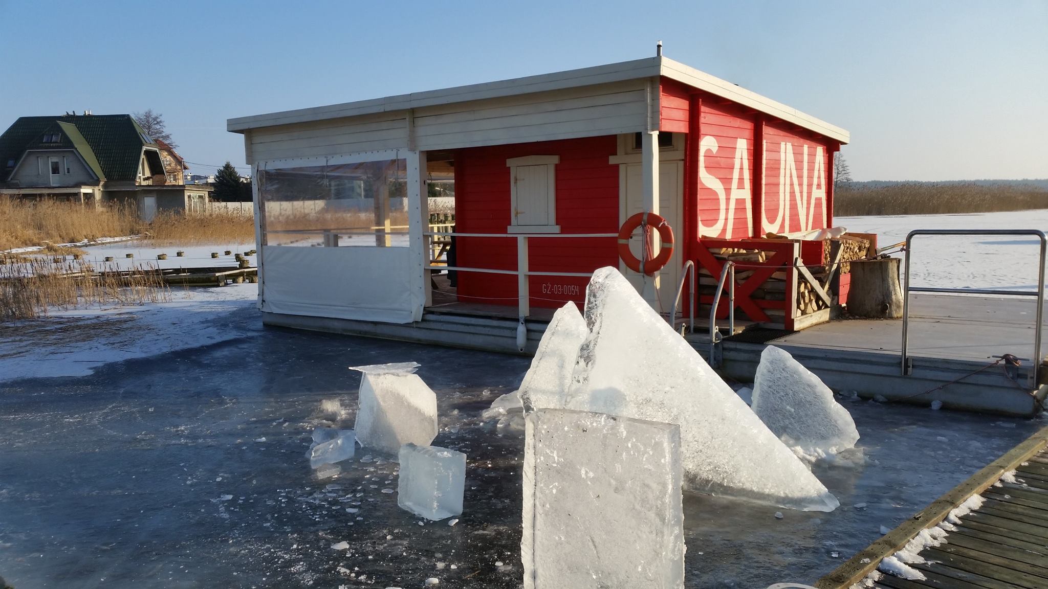 pływająca sauna